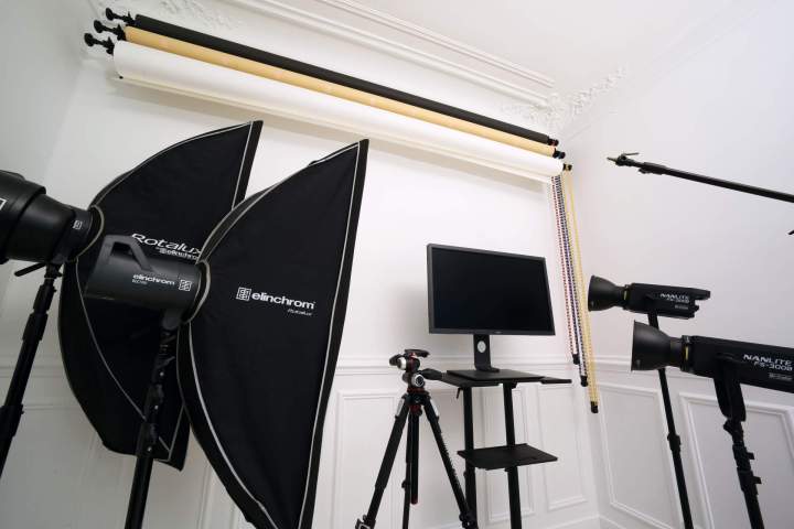 Matériel Elinchrom et équipement du studio